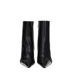 Off-White Black Leather Ankle Boots Off-White