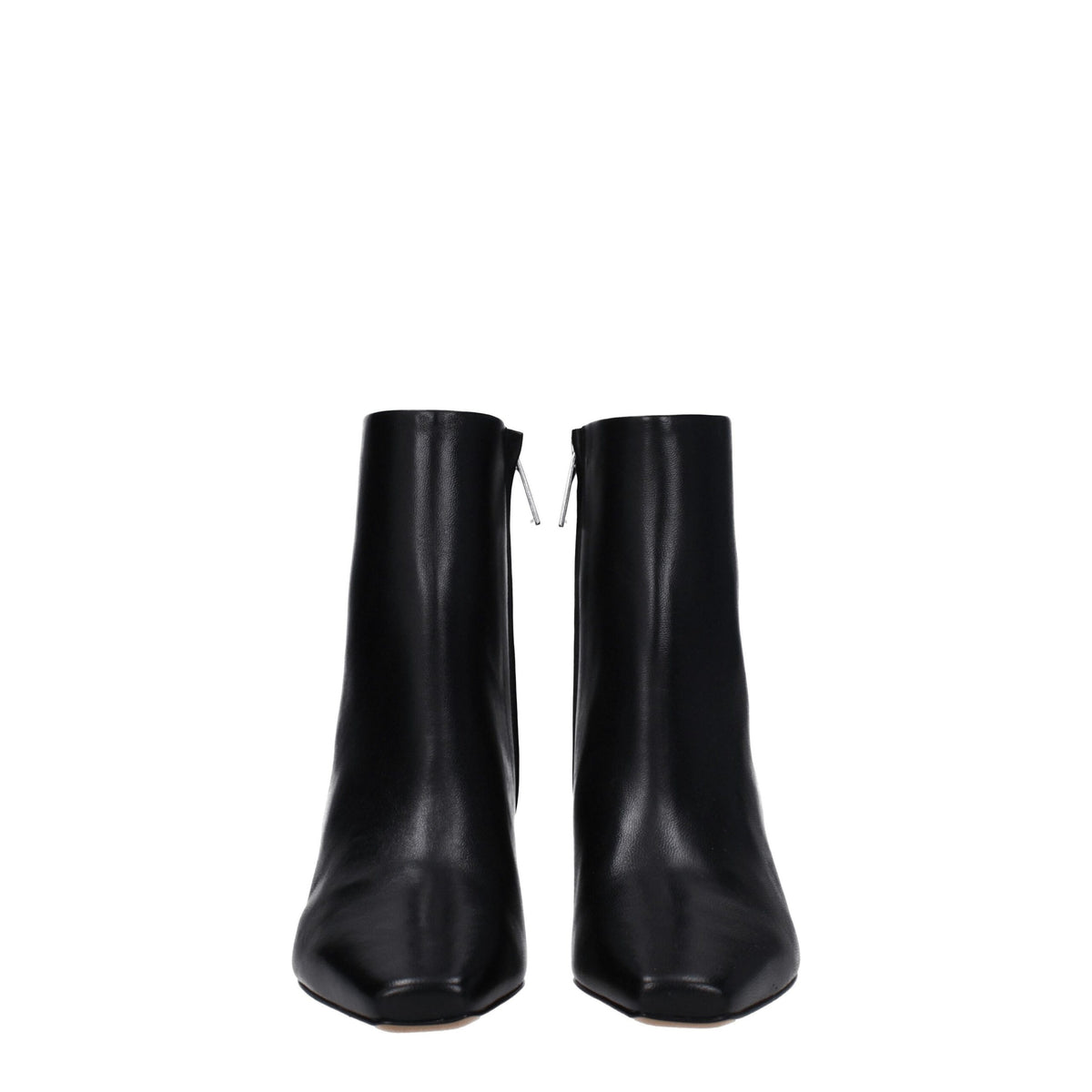 Off-White Black Leather Ankle Boots Off-White