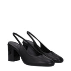 Max Mara Black Leather High Heel Pumps Max Mara