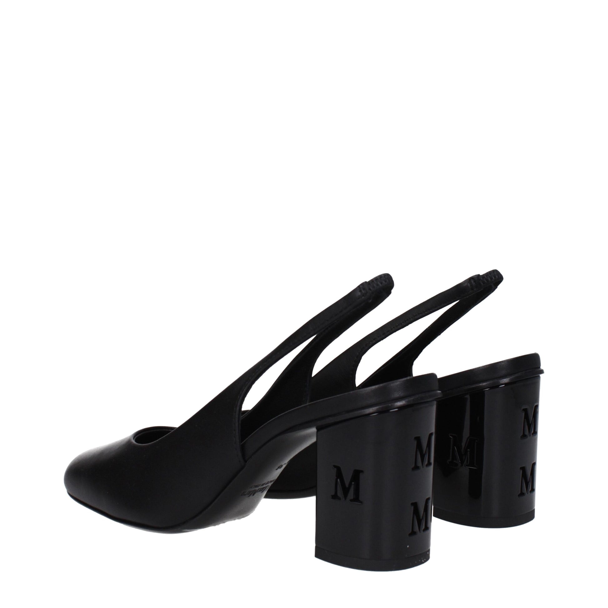 Max Mara Black Leather High Heel Pumps Max Mara