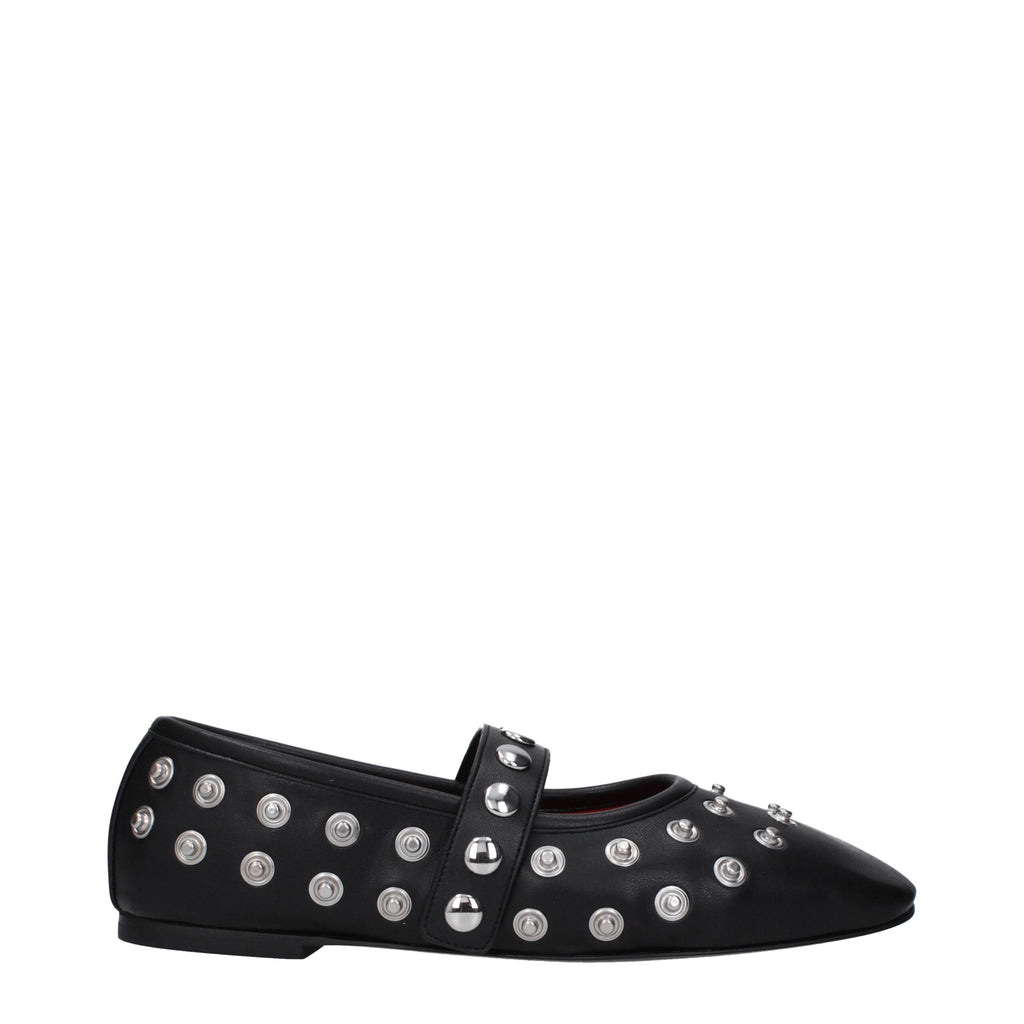 Stella McCartney Black Leather Ballet Flats Stella McCartney