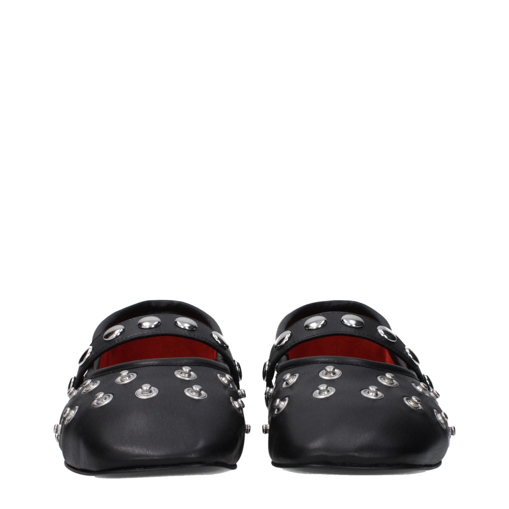 Stella McCartney Black Leather Ballet Flats Stella McCartney
