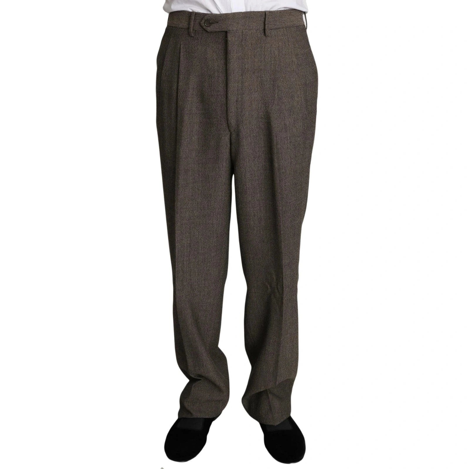 Dolce & Gabbana Brown Single Breasted Wool Suit