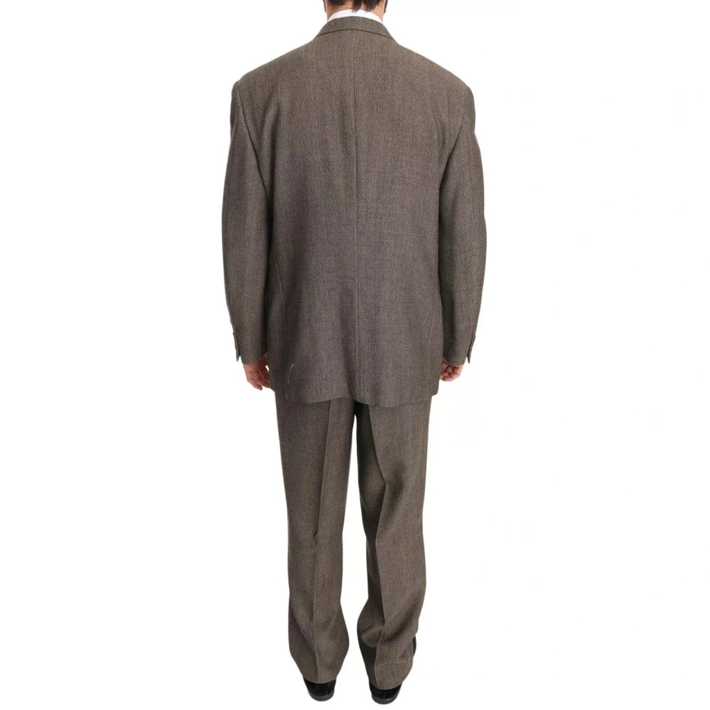 Dolce & Gabbana Brown Single Breasted Wool Suit