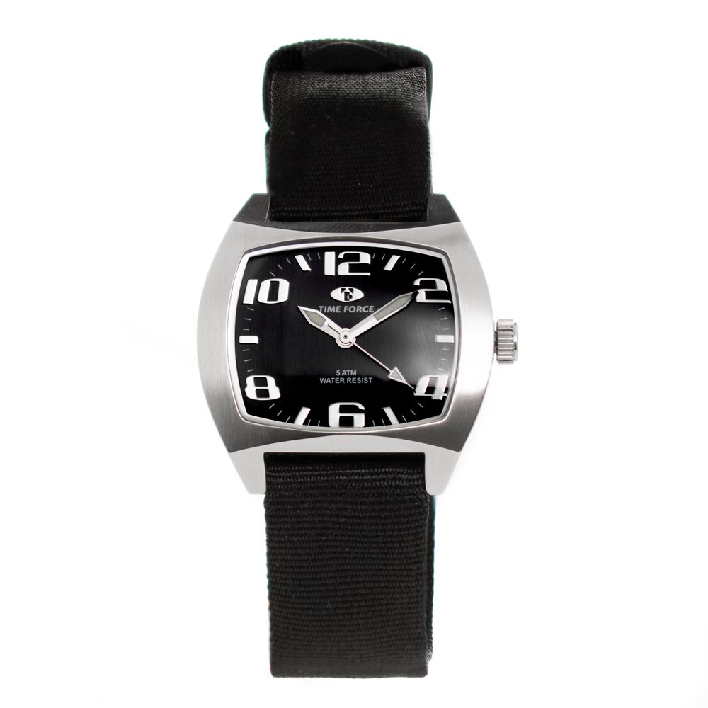 Time Force Black Nylon Sport Watch Time Force