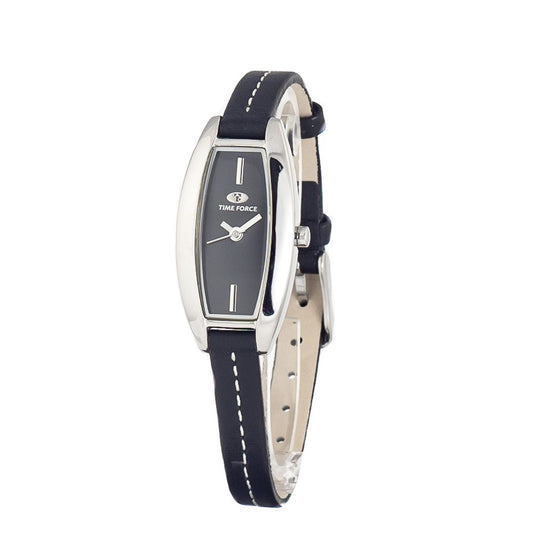 Time Force Black Leather Dress Watch Time Force