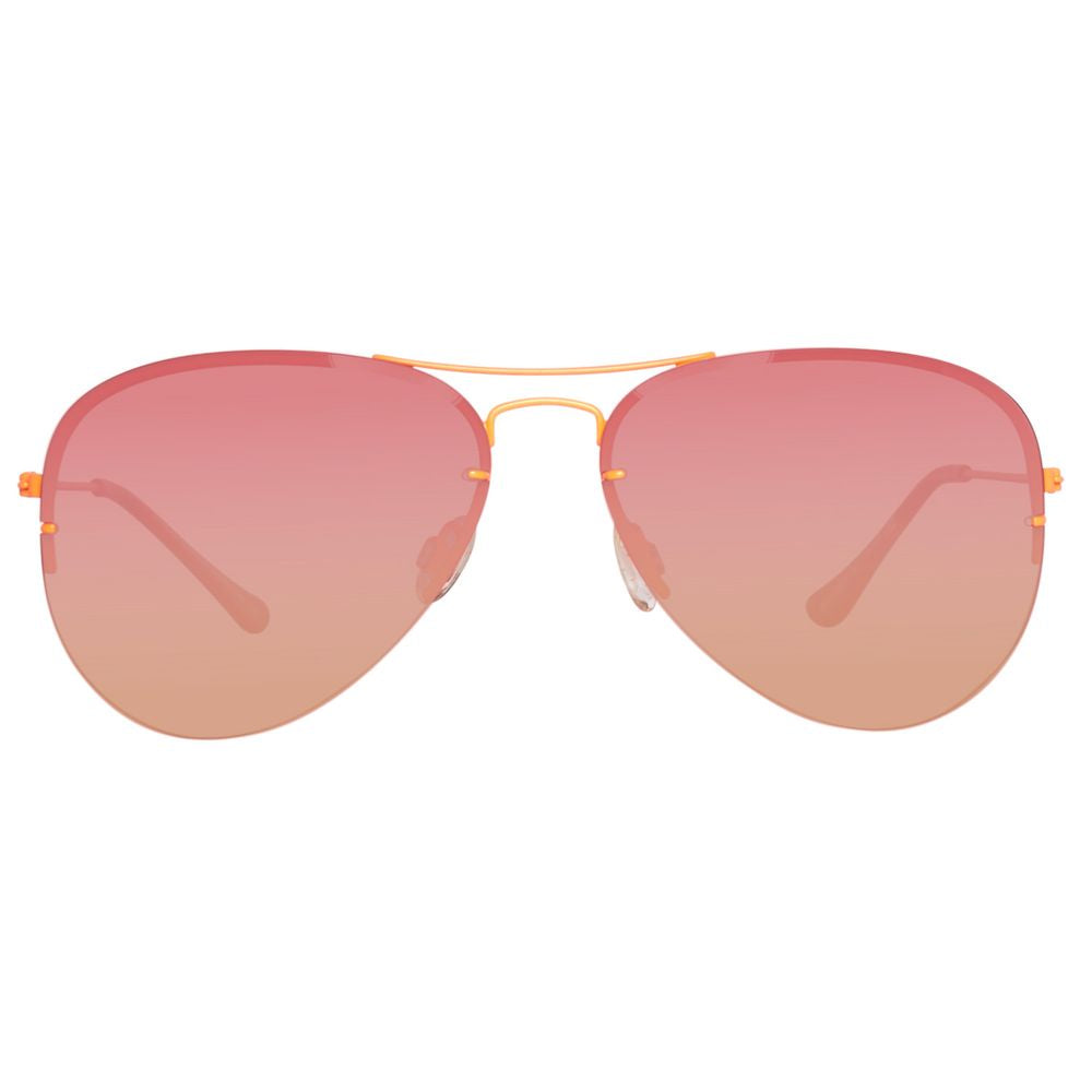 Benetton Orange Metal Sunglasses Benetton
