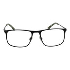 Land Rover black stainless steel glasses frames with sleek design and clear lenses, featuring the Land Rover logo on the temples.