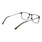 Land Rover black stainless steel glasses frames with sleek design and clear lenses, stylish eyewear accessory.