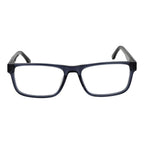 Land Rover blue acetate glasses frames with a sleek, modern design, showcasing clear lenses and stylish craftsmanship.