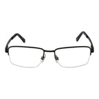 Land Rover black stainless steel glasses frames with sleek design and clear lenses, suitable for stylish eyewear.