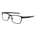 Land Rover black stainless steel glasses frames with sleek design and clear lenses, suitable for stylish eyewear.