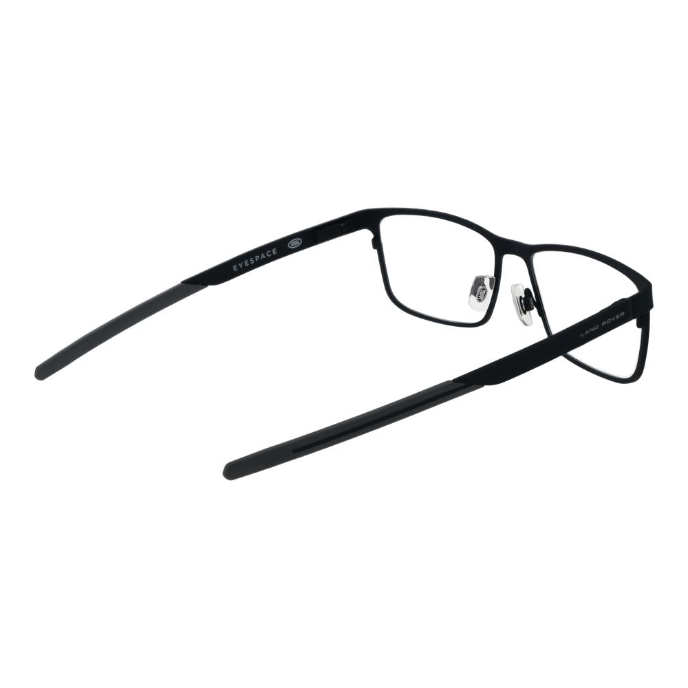 Land Rover black stainless steel glasses frames, stylish and durable eyewear with sleek design for everyday wear.