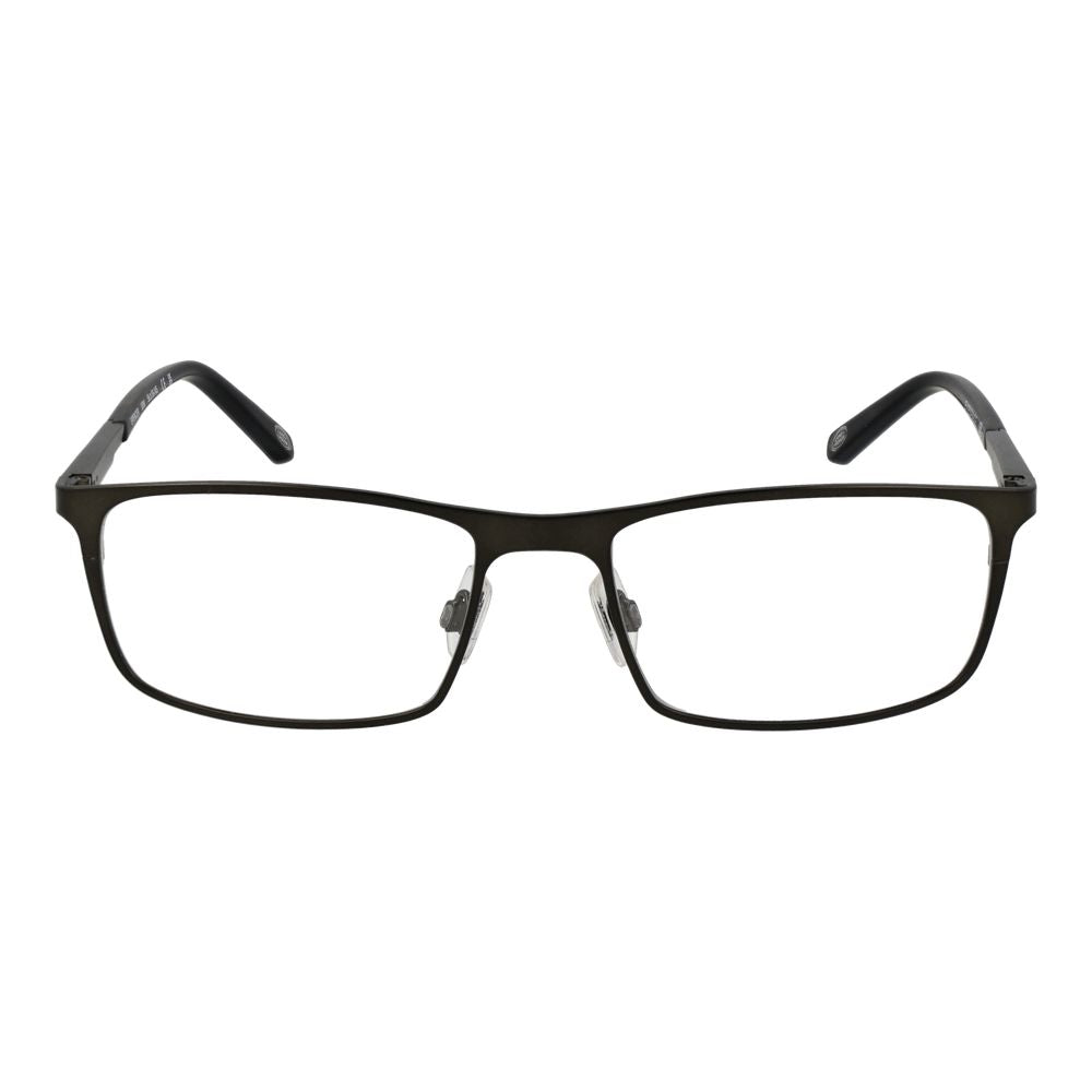 Land Rover Army stainless steel glasses frames with sleek metal design, featuring the Land Rover logo on the temples.