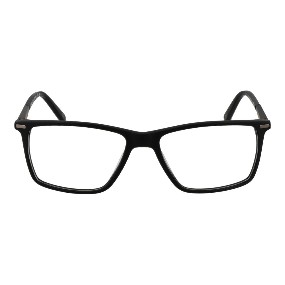 Land Rover black acetate glasses frames with sleek, modern design and clear lenses, perfect for stylish eyewear.