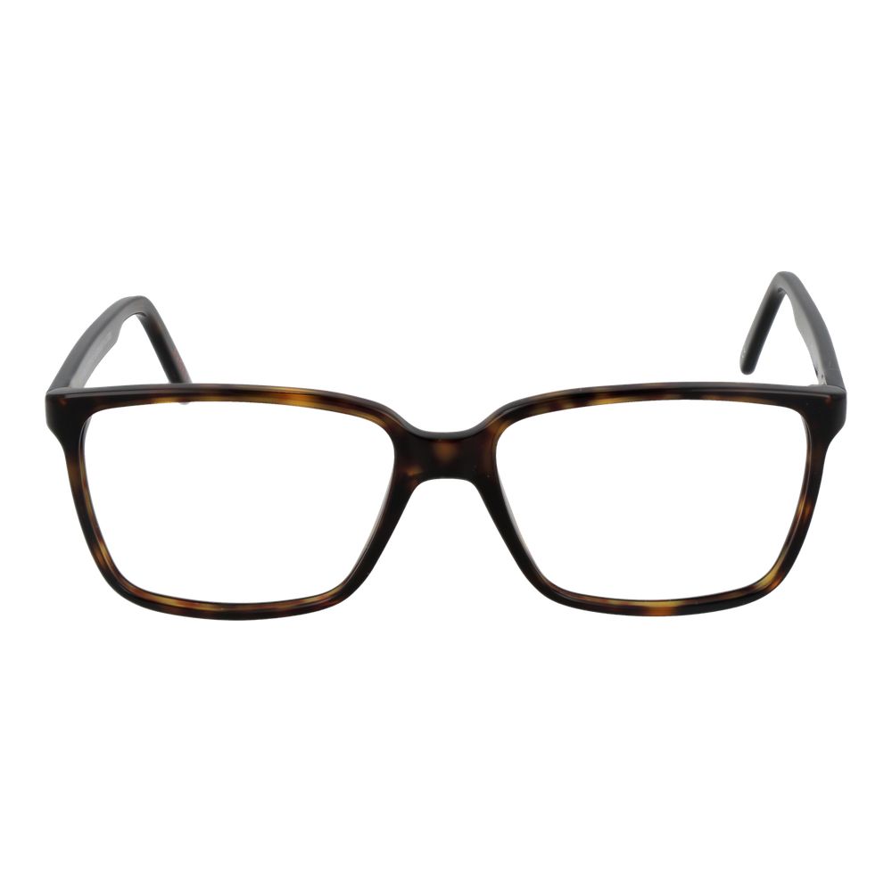 Andy Wolf brown acetate glasses frames shown, stylish eyewear with a sleek design and clear lenses for everyday wear.