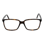 Andy Wolf brown acetate glasses frames shown, stylish eyewear with a sleek design and clear lenses for everyday wear.