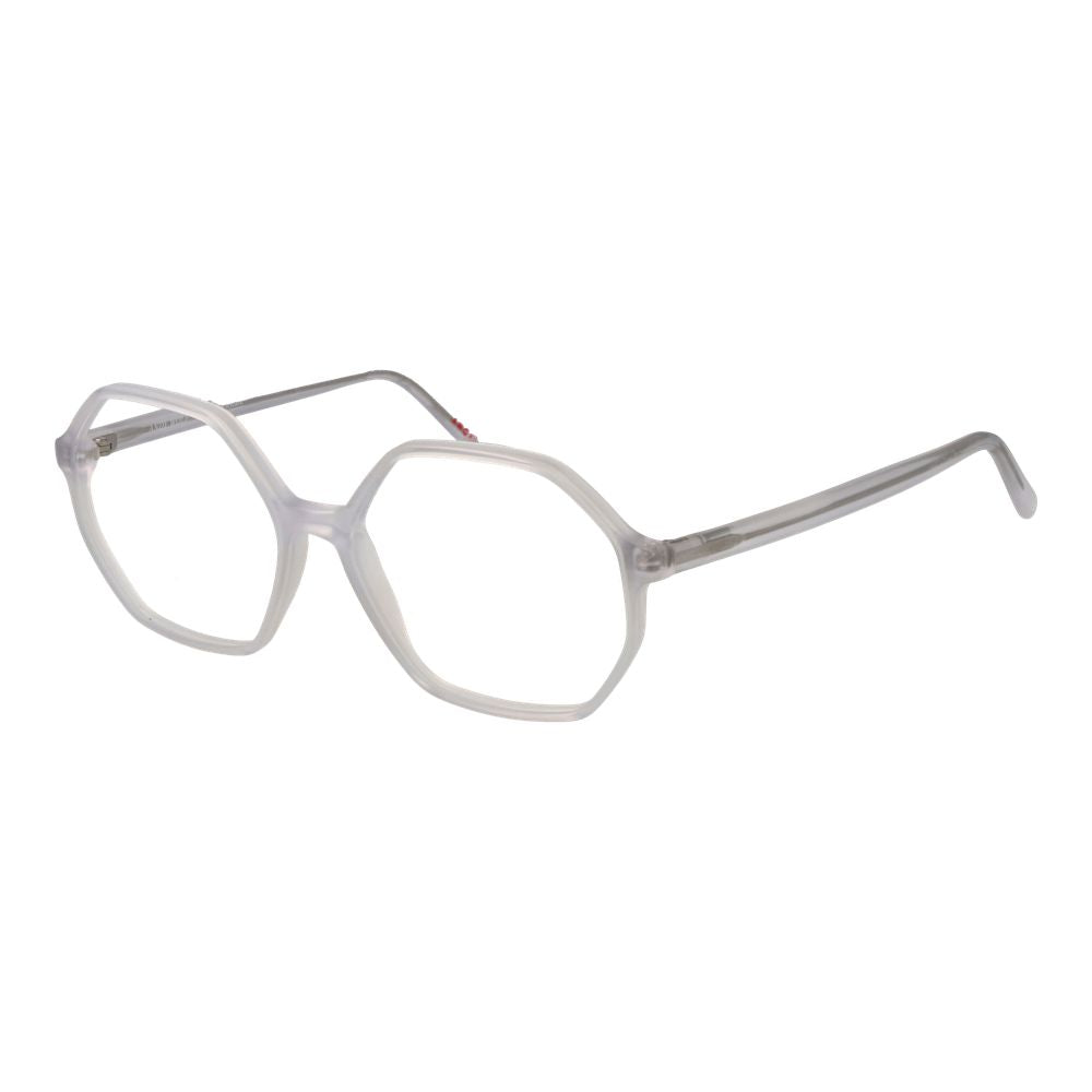 Andy Wolf white acetate glasses frames with clear lenses, stylish and lightweight eyewear for a modern look.