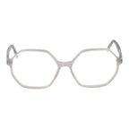 Andy Wolf white acetate eyeglass frames with clear lenses, stylish and modern design for everyday wear.