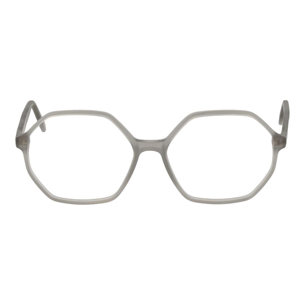 Andy Wolf gray acetate glasses frames with sleek design and clear lenses, showcasing modern eyewear style.