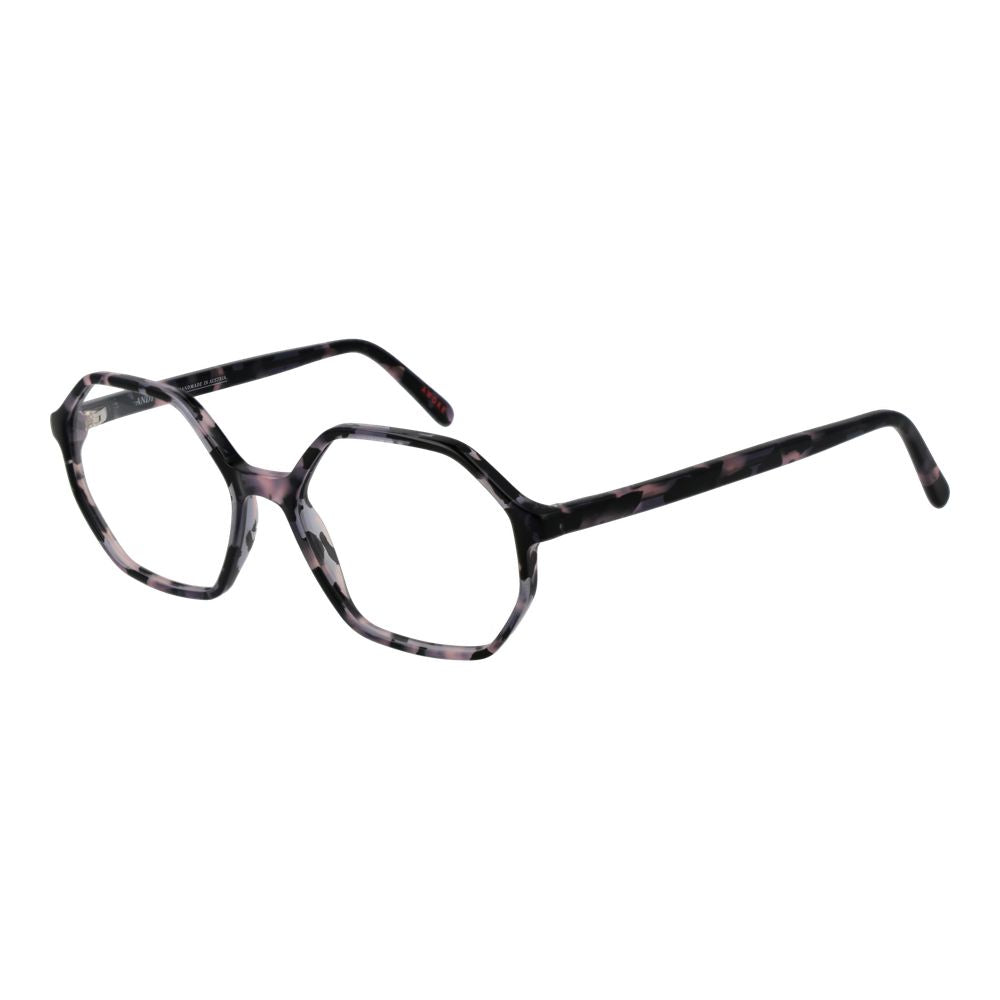 Andy Wolf black acetate glasses frames with sleek design and clear lenses, showcasing modern eyewear style.