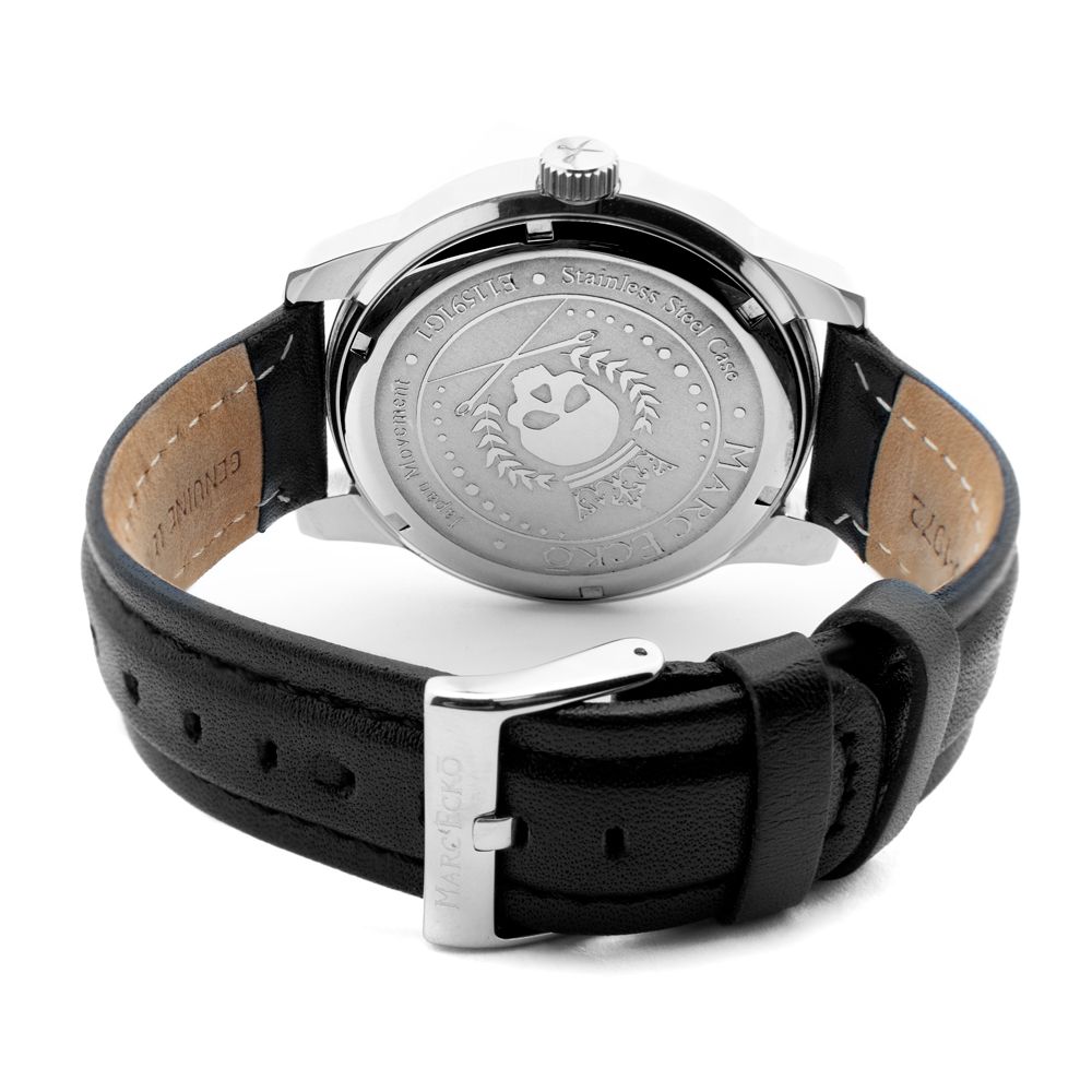 Marc Ecko Black Leather Dress Watch Marc Ecko