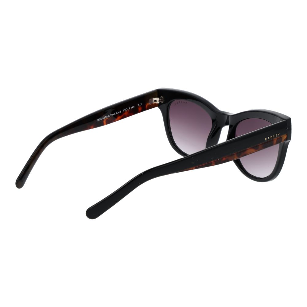 Radley black polycarbonate sunglasses with sleek frame and dark tinted lenses, stylish and protective eyewear.