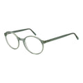 Andy Wolf turquoise acetate glasses frames with sleek design and transparent lenses, showcasing modern eyewear style.