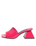 Dolce & Gabbana Pink Open Toe Block Heel Mules Sandals Shoes - Eljoys Fashion 