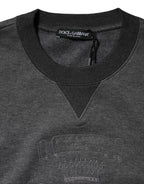Dolce & Gabbana Gray DG Logo Embroidered Pullover Sweater