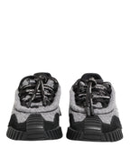 Dolce & Gabbana Black Gray NS1 Low Top Sneakers Shoes - Eljoys Fashion 
