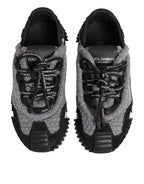 Dolce & Gabbana Black Gray NS1 Low Top Sneakers Shoes - Eljoys Fashion 