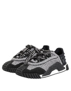 Dolce & Gabbana Black Gray NS1 Low Top Sneakers Shoes - Eljoys Fashion 