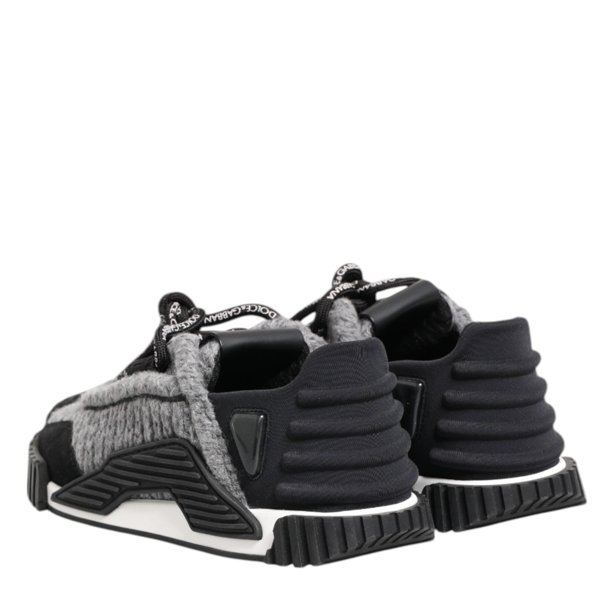 Dolce & Gabbana Black Gray NS1 Low Top Sneakers Shoes