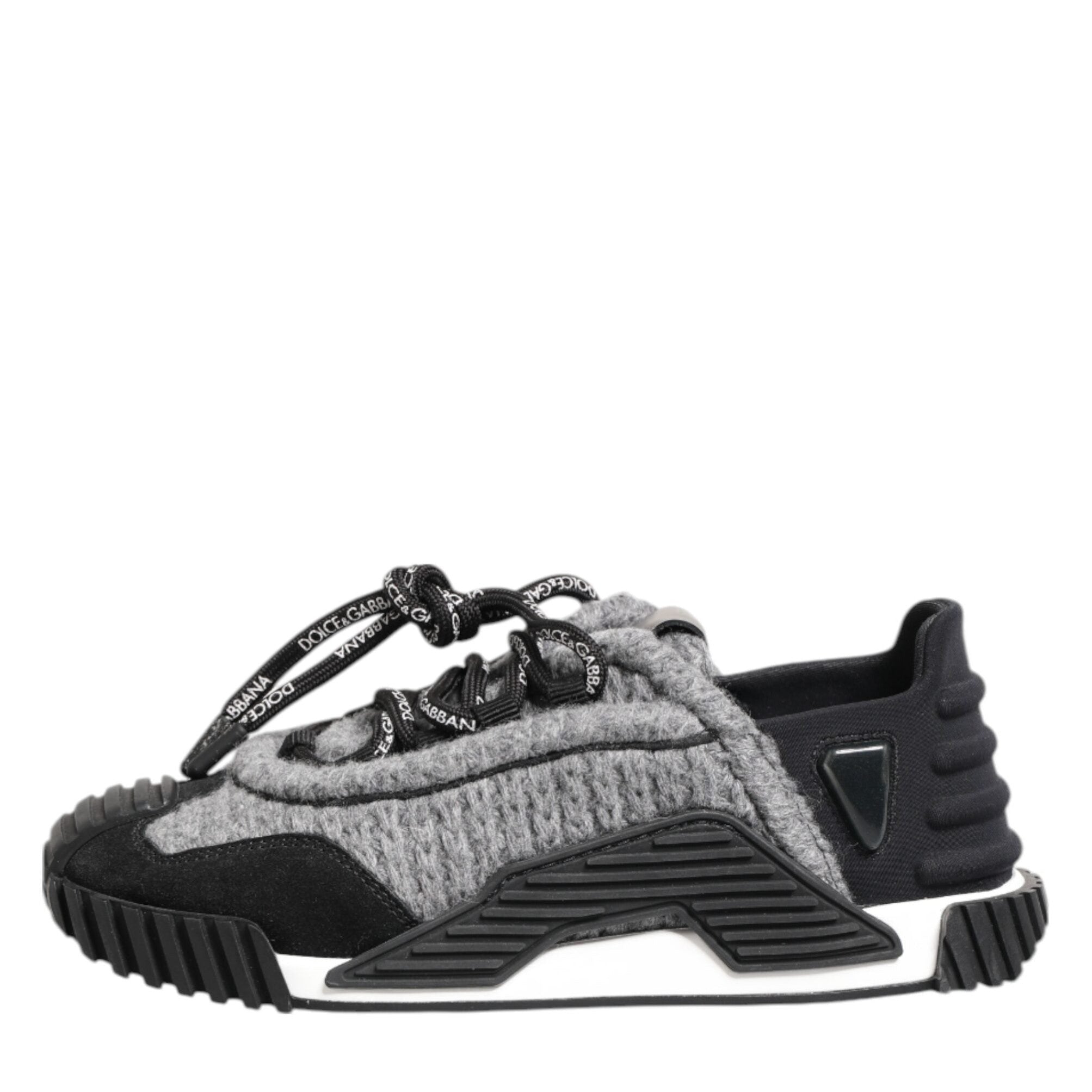 Dolce & Gabbana Black Gray NS1 Low Top Sneakers Shoes