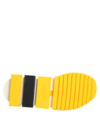 Dolce & Gabbana Yellow Black Sorrento Socks Sneakers Shoes - Eljoys Fashion 