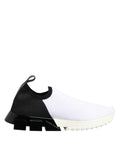 Dolce & Gabbana White Black Low Top Sorrento Sneakers Shoes - Eljoys Fashion 