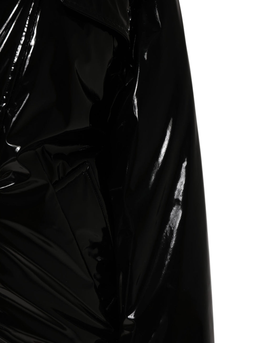Dolce & Gabbana Polyester Black Quilted Puffer Coat Jacket