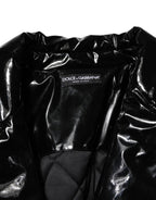 Dolce & Gabbana Polyester Black Quilted Puffer Coat  Jacket - Eljoys Fashion 