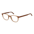 Orange acetate eyeglass frames by Andy Wolf, showcasing stylish design and vibrant color for fashion-forward eyewear.