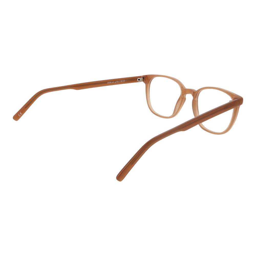 Andy Wolf orange acetate glasses frames with a sleek, modern design, showcasing the stylish and vibrant eyewear.