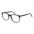 Andy Wolf black acetate eyeglass frames with clear lenses, stylish and modern eyewear accessory.