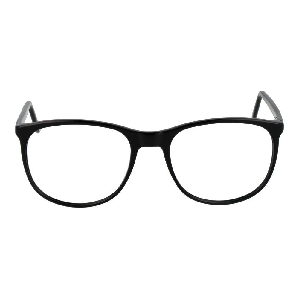 Andy Wolf black acetate glasses frames, stylish and lightweight eyewear with clear lenses, modern design for everyday wear.