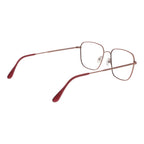 Andy Wolf burgundy metal eyeglass frames with sleek design and modern style, displayed on a white background.