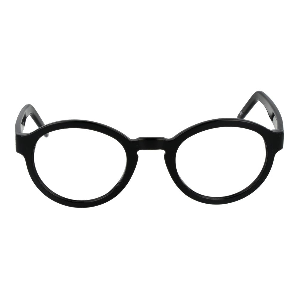 Andy Wolf black acetate glasses frames with clear lenses, showcasing a stylish and modern eyewear design.