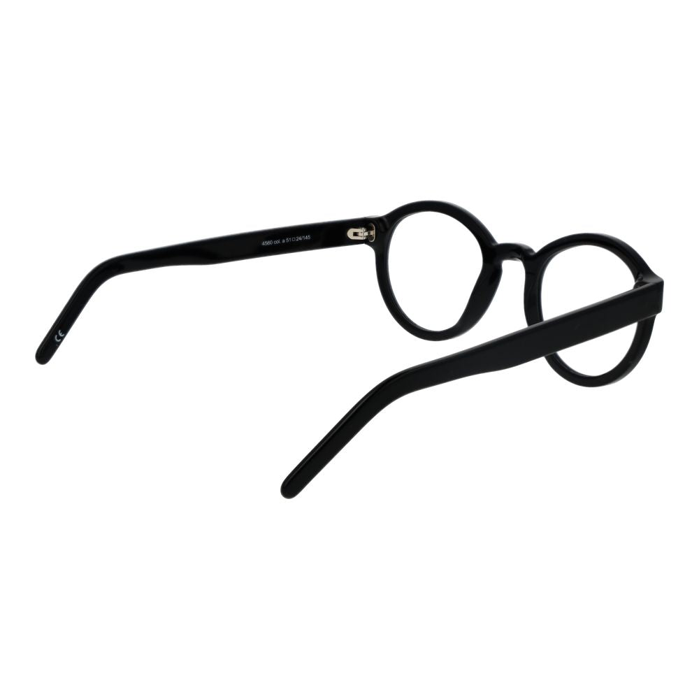 Andy Wolf black acetate glasses frames with sleek design and clear lenses, showcasing stylish eyewear for modern look.