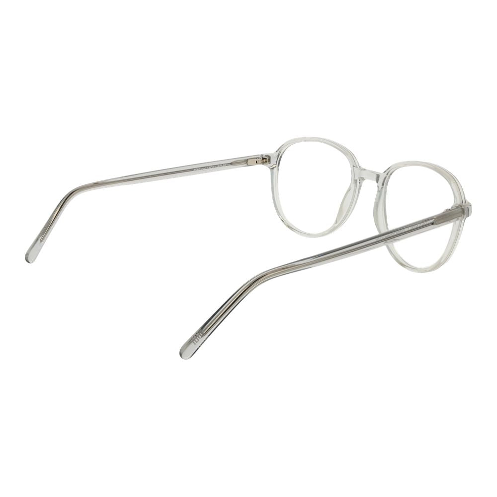 Andy Wolf transparent acetate glasses frames showing sleek, modern design with clear lenses and minimalistic style.