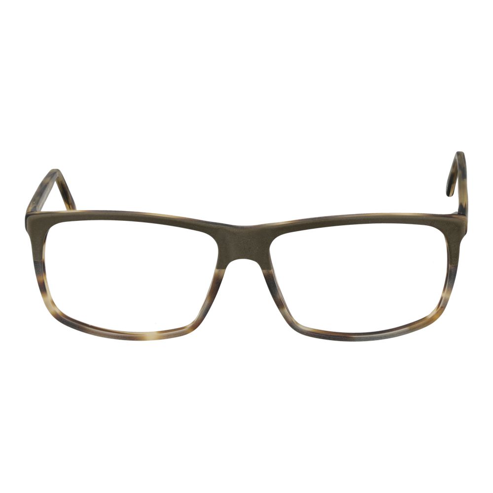 Andy Wolf Army acetate glasses frames showing sleek, modern design with clear temples and dark front for stylish eyewear.