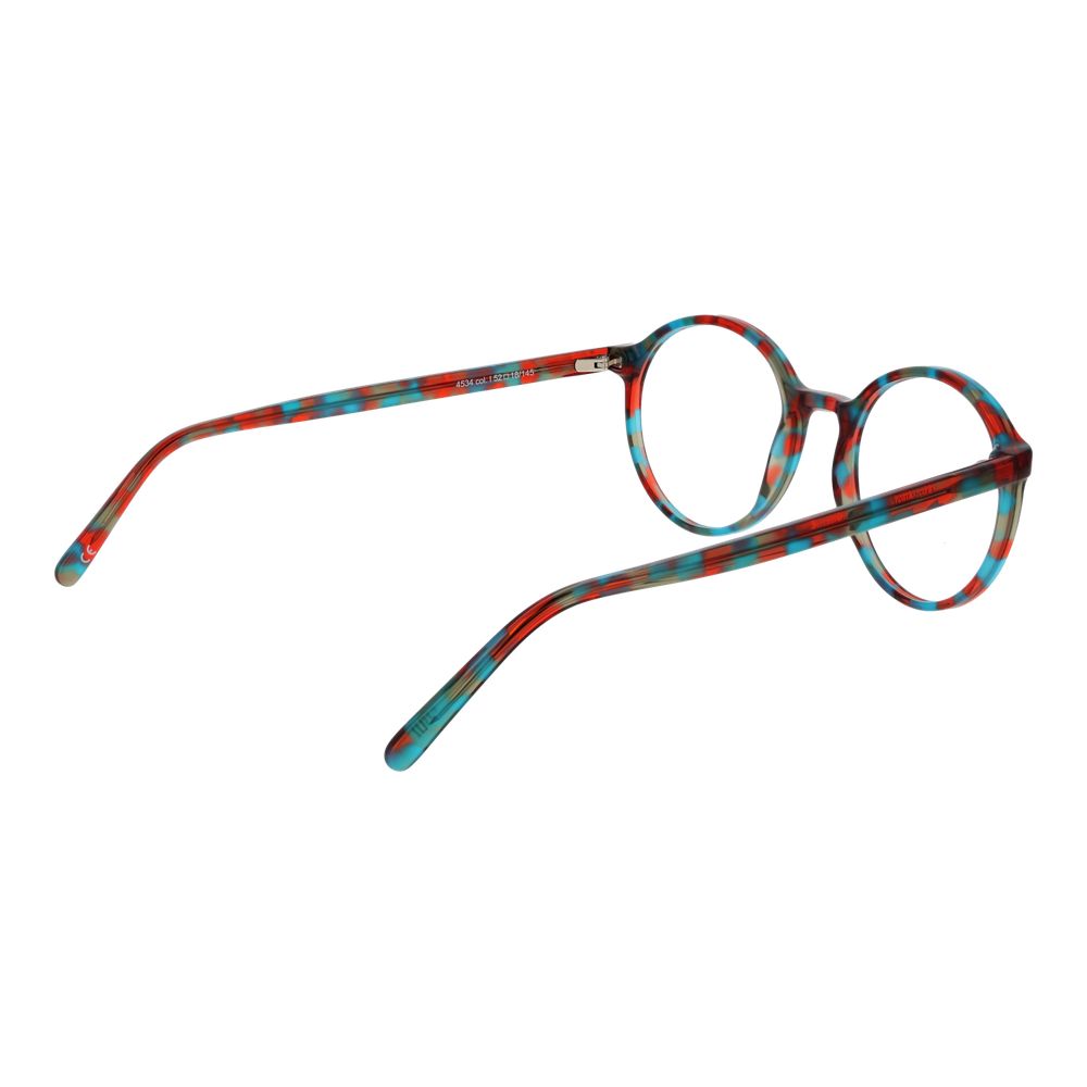 Andy Wolf multicolor acetate glasses frames with round lenses and vibrant, stylish design for a modern eyewear look.