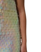Dolce & Gabbana Multicolor Sequin Holographic Mini  Dress - Eljoys Fashion 